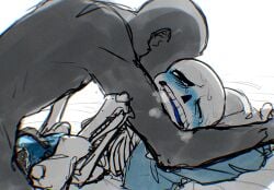 2boys animated_skeleton big_dom big_dom_small_sub bigger_dom_smaller_sub bigger_penetrating bigger_penetrating_smaller blue_blush blush blushing crying cum cum_in_pussy cum_inside faceless_male gay grabbing_penis holding_down holding_penis hoodie hoodie_only larger_penetrating larger_penetrating_smaller logo_(pixiv30462562) male male_only penetration pinned_down pixiv_id_30462562 sans skeleton small_sub small_sub_big_dom smaller_penetrated soul_sex sweat sweating tears undertail undertale undertale_(series) undertale_sans unknown_male unseen_male_face