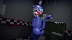 3d animatronic ass butt candy_(fnac) domestic_cat five_nights_at_candy's male male_only two_tone_fur