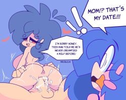 becca_(mrcbleck) becky_(mrcbleck) blue_hair cum cum_in_pussy cum_inside dialogue milf mrcbleck ntr red_eyes sex tagme text vaginal_penetration vaginal_penetration vaginal_sex