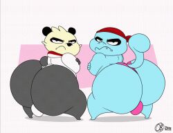 animated ass big_ass big_butt breathotter excessive_size grumpy looking_at_viewer looking_back male male_only nintendo pancham pokémon_(species) pokemon shaking shaking_ass shaking_butt squirtle