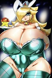 big_ass big_breasts kotarodayo1126 mario_(series) princess_rosalina super_mario_bros. white_skin yellow_hair