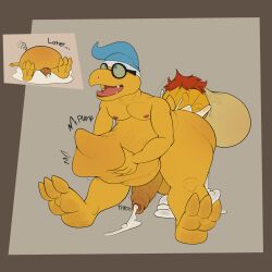 anal anal_sex balls big_balls big_penis boner bowser cum cum_in_ass erection excessive_cum gay inflation kamek koopa male male_only mario_(series) nintendo nude orgasm penis penis_size_difference rokie38 sex stomach_bulge