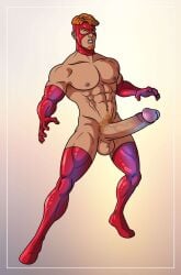 alexander_gay_art class_comics felix_himner male male_focus male_only naked_justice_(superhero)