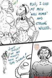 armor caco-bro comic crash_(quake) doom doom_slayer_(doom) english_text female helmet penis_touching quake