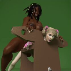 1boy 1futa 3d animated areola dark-skinned_futanari dark_skin duo duo_focus futa_on_male futanari gif_author interracial large_ass large_breasts large_penis light-skinned_female light-skinned_male light_skin nipples restrained restrained_arms sex sissy size_difference sound sound_edit sound_effects thick_ass thick_thighs third-party_edit vaginal vaginal_penetration vaginal_sex video voluptuous wide_hips