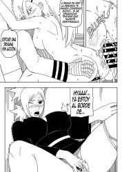 1boy 2girls against_wall ass ass_grab bandaged_arm bandages big_breasts boruto:_naruto_next_generations breasts clothed_male_nude_female clothed_sex cowgirl_position cum cum_in_pussy cum_inside dialogue duo duo_focus english_translation female_penetrated fingering fingering_pussy fingering_self horny horny_female huge_breasts ino_yamanaka kimono male/female male_penetrating male_penetrating_female masturbating masturbation moan moaning monochrome multiple_girls naruto naruto_(series) ninrubio no_panties notes_translation panties panties_around_leg ponytail quad_tails sitting solo solo_female solo_focus spanish_text speech_bubble spread_legs story sweat sweatdrop talking talking_to_another talking_to_partner talking_to_self temari text tied_hair translated trembling uzumaki_naruto vagina vaginal vaginal_masturbation vaginal_penetration vaginal_sex voyeur voyeurism wet wet_pussy