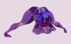 big_breasts blender_(software) crouching fortnite jack-o_pose spread_legs thick thick_ass thick_legs thick_thighs torin_(fortnite) voluptuous