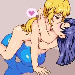 1futa 1girls animal_genitalia animal_pussy animated big_penis black_hair blonde_hair breasts cetacean_pussy cowgirl_position digital_media_(artwork) duo embrace erection female female_on_top futa_on_female futanari genitals glistening glistening_body glistening_skin gomadare_(310329) green_eyes gynomorph gynomorph/female hair heart hoshii_miki hug human human_on_humanoid human_penetrating human_penetrating_humanoid humanoid humanoid_penetrated idolmaster intersex intersex/female interspecies kisaragi_chihaya kissing kissing_while_penetrated light-skinned_female light-skinned_futanari light_skin long_hair looking_pleasured mammal marine merfolk monster_girl penetration penile penile_penetration penis penis_in_pussy pixel_(artwork) pixel_animation purple_hair pussy sex short_playtime simple_background split_form vaginal_penetration