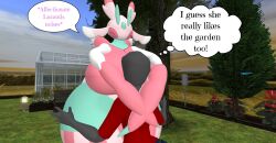 anon big_breasts breasts female lurantis pokemon pokemon_(species) tagme zer0264