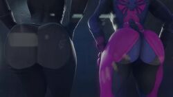 2girls 3d 3d_(artwork) animated ass ass_against_glass ass_on_glass ass_shake big_ass big_butt bodysuit bubble_butt capcom clothed_female dancer dat_ass edit faceless_female falke fap_to_beat fat_ass female female_only from_behind full_body_suit glass huge_ass huge_butt juri_han kishi longer_than_30_seconds music presenting_ass presenting_butt short_playtime shorter_than_3_minutes shorter_than_five_minutes shorter_than_four_minutes shorter_than_one_minute shorter_than_two_minutes sound street_fighter street_fighter_v thick_ass thick_thighs video