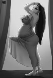 1futa belly belly_dancer big_belly big_breasts bluebl8d breasts erection erection_under_clothes futa_only futanari huge_cock large_penis penis pregnant pregnant_futa roza_(superguest) solo tagme tenting veil