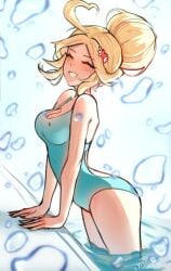 6yoshi9 blonde_female blonde_hair brawl_stars cupid_piper piper_(brawl_stars) swimsuit