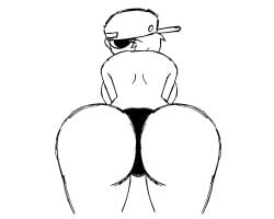 1girls alien_girl animated ass clapping_ass clapping_butt female friday_night_funkin friday_night_funkin_mod gif hotline_024 imnotxenxenxen nikku_morioka obinex panties rippling_ass short_hair sketch twerk twerking twerking_at_viewer