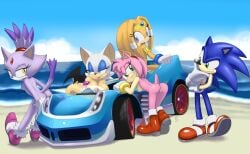 amy rose from sonic (series) by rockthebull