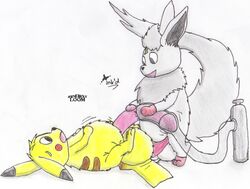 askmeaboutloom color feral fur insertion interspecies male male_only multiple_males nintendo nude penis pikachu pokemon sex side_view tagme what yaoi yellow_fur