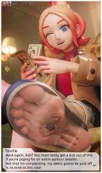 1boy 1girls 3d barefoot crushing_tiny_person cum ejaculation entrapment feet female foot_fetish foot_worship footwear game_over giantess insole mei_lee_art nintendo pokemon pokemon_legends:_z-a pokemon_za see-through size_difference smaller_male sneakers soles taunie_(pokemon) toes townie_(pokemon) trampling x-ray