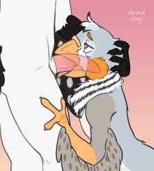2025 absurd_res ambiguous_gender animal_genitalia anthro anthro_on_anthro anthro_penetrated anthro_penetrating anthro_penetrating_anthro anthro_penetrating_male avian beak beak_fetish beak_play beak_sex beakjob bird black_body black_feathers brown_eyes claws dead_dog_(artist) deep_throat digital_media_(artwork) duo erection euron faceless_character faceless_male feathered_wings feathers fellatio fingers fur genitals grabbing gradient_background grey_body grey_feathers hand_on_head hand_on_leg head_grab hi_res internal internal_oral kneeling layvan licking looking_up male male/ambiguous male/male male_anthro male_on_anthro male_penetrated male_penetrating male_penetrating_anthro male_penetrating_male markings multicolored_body multicolored_feathers neck_tuft nude oral oral_penetration orange_beak orange_body orange_eyes penetration penile penile_penetration penis penis_in_mouth picid pink_background pink_genitals pink_penis pink_tongue sex sheath signature simple_background spots standing text tongue tongue_out translucent tuft white_body white_feathers white_fur white_genitals wings woodpecker yellow_beak zebra_finch