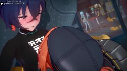 1futa 1girls 30_seconds 3d animated anon_nsfw_va belle_(zenless_zone_zero) big_breasts blush bottomless breasts_out bz3dx clothed clothing futa_on_female futa_with_female futanari hidden jiggling_breasts light-skinned_female light-skinned_futa light_skin longer_than_30_seconds medium_breasts misuzugon open_clothes opennsfwsp orange_hair orphie_magnusson paizuri sound stealth stealth_paizuri video voice_acted zenless_zone_zero