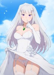 emilia (re:zero) from re:zero kara hajimeru isekai seikatsu by pixel dream gen