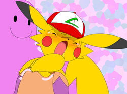 ash_ketchum ashchu ditto pasaran pokemon pokemon_(species) satoshi_(pokemon)