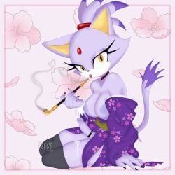 blaze the cat from sega by artist request
