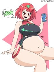 pyra from xenoblade (series) by explodcode