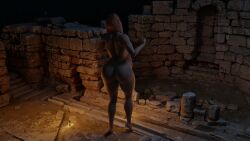 1boy 1girls 3d areola ass breasts clothing duo duo_focus female hi_res highres large_ass large_breasts larger_female light-skinned_female light_skin male naked nipples nude nude_female size_difference tagme thick_ass thick_thighs voluptuous vore wide_hips