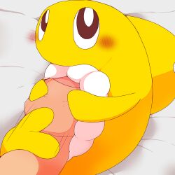 1:1 2023 ambiguous_gender black_eyes blush blush_lines body_blush bodyjob digital_media_(artwork) disembodied_penis dorsal_fin duo erection feral fin foreskin generation_9_pokemon genitals giratina_(artist) hi_res humanoid_genitalia humanoid_penis larger_male looking_at_viewer lying male male/ambiguous marine motion_lines mouthless multicolored_body nintendo nude penis penis_blush pokémon_(species) pokemon pokemon_(species) pupils sex shaded simple_shading size_difference smaller_ambiguous solo_focus tatsugiri tatsugiri_(stretchy_form) white_pupils yellow_body