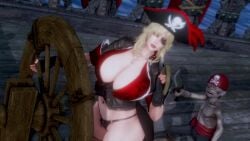 3d animated ass big_ass big_breasts big_butt breasts butt face_on_breast gigantic_breasts huge_breasts hyper_breasts interspecies large_breasts monster ozisan pirate rape sound straight tagme video