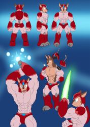 domestic_dog male mega_man mega_man(classic) muscular rush_(mega_man)