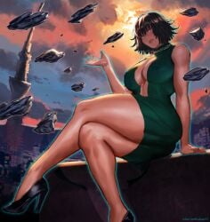 1girls arm_up artist_name aura bangs bare_shoulders big_ass big_breasts black_hair blush bob_cut breasts busty city cleavage clothed clothing covered_navel covered_nipples curvaceous curvy curvy_body curvy_female curvy_figure dark_green_hair dark_hair dress esper eye_contact eyelashes female female_focus female_only fringe front_view fubuki_(one-punch_man) green_aura green_dress green_hair hand_up heels heroine hips jewelry kasai_x3 large_ass large_breasts leg_lift leg_up legs legs_crossed legs_together lejeanx3 light-skinned_female light_skin lips lipstick looking_at_viewer medium_hair midriff miniskirt navel necklace nipple_bulge one-punch_man open_dress pink_lips pink_lipstick pose psychic rocks rubble seducing seductive seductive_eyes seductive_look seductive_mouth shiny_skin shoes short_hair short_skirt sitting skirt slim slim_waist solo solo_female solo_focus sun telekinesis thick thick_ass thick_legs thick_thighs thighs thin_waist thunder_thighs tight_clothing tight_dress toned toned_body toned_female turtleneck turtleneck_dress underboob voluptuous waist wide_hips