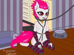 anthro bondage bondage bound brony caliluminos collar equid equine girly hasbro hi_res horse male mammal my_little_pony nude pet pony solo submissive submissive_male