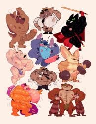 11boys 20th_century_fox 6+boys abs biceps blue_sky_studios bodybuilder buck_(ice_age) bullet_(paradise_pd) cartoon_network clothing crash_(ice_age) disney eddie_(ice_age) experiment_(lilo_and_stitch) finnick furry gay hyper hyper_balls hyper_genitalia hyper_muscles hyper_penis hyper_testicles ice_age_(series) ice_age_dawn_of_the_dinosaurs koopaling lilo_and_stitch male male_focus male_only mao_mao:_heroes_of_pure_heart mario_(series) muscle muscles muscular muscular_arms muscular_ass muscular_back muscular_legs muscular_male muscular_thighs my_gym_partner's_a_monkey netflix nickelodeon nintendo nipple_piercing nipples paradise_pd pecs pubic_hair rocko rocko's_modern_life roy_koopa sheriff_mao_mao_mao shoegaze. stitch underwear veins veiny_penis yaoi zootopia