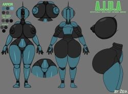 a.i.d.a._(zem) aida_(a.i.d.a.) alpha_channel areola armor ass assaultron assaultron_(fallout) big_breasts big_butt black_areola black_body black_nipples blue_armor blue_body breasts dark_areola dark_body dark_nipples fallout female front_view genitals green_background hi_res huge_breasts huge_butt humanoid machine model_sheet nipple_covers nipples pasties pussy rear_view robot robot_humanoid shoulder_pads simple_background solo text thick_thighs wide_hips zem_(artist)