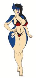 big_ass big_breasts bikini generation_2_pokemon luchodraws nintendo pokémon_(species) pokemon pokemon_(species) pokemorph quilava wiitenuant