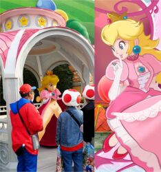 alternate_version_available female male mario_(series) nintendo no_panties princess_peach super_mario_bros. super_nintendo_world tagme