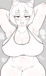 1girls gamukami momiji_inubashiri monochrome sweating tagme touhou