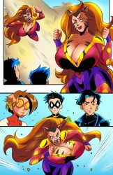 bart_allen conner_kent dc dc_comics dick_grayson glassfish huge_breasts impulse kon-el male mighty_endowed nina_dowd robin_(dc) robin_(dick_grayson) superboy superboy_(conner_kent) young_justice