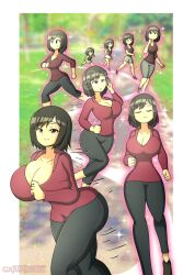 1girls age_progression breast_expansion breasts cleavage female female_only hourglass_figure huge_breasts solo solo_female thegxjudgement thick_thighs