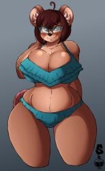 1girls 2019 4k abstract_background absurd_res anthro big_breasts bikini blush breasts brown_body brown_fur brown_hair celine_(jwinkz) cleavage clothed clothing curvaceous curvy curvy_body curvy_female curvy_figure digital_drawing_(artwork) digital_media_(artwork) eyewear female female_focus female_only fur furry glasses grey_background hair hi_res hourglass_figure huge_breasts inner_ear_fluff looking_at_viewer mammal mouse multicolored_body multicolored_fur murid murine navel rodent short_hair simple_background skimpy skimpy_bikini small_waist smile solo standing superix swimsuit swimwear teal_eyes thick_thighs tuft two_tone_body two_tone_fur voluptuous watermark wide_hips