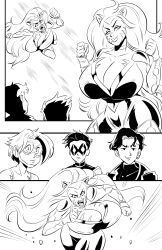 bart_allen conner_kent dc dc_comics dick_grayson glassfish huge_breasts impulse kon-el line_art male mighty_endowed nina_dowd robin_(dc) robin_(dick_grayson) superboy superboy_(conner_kent) young_justice