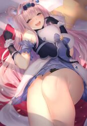 1girls female female_only fully_clothed hair_ornament hatsune_(princess_connect!) light_pink_hair looking_at_viewer pink_hair princess_connect! princess_connect!_re:dive purple_eyes smile smiling smiling_at_viewer solo solo_female thick_thighs very_long_hair