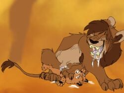 abuse age_difference crying cum_inside dad_fucking_daughter drooling first_porn_of_character furry_only hope_(ihs) i_hope_so_(comic) incest jasper_(ihs) lion pinned_down rape webcomic_character