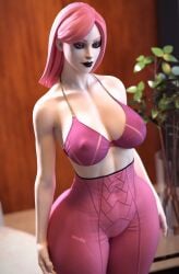 1girls 3d 3d_(artwork) abs ass big_breasts breasts epic_games fortnite fortnite:_battle_royale haze_(fortnite) nipple_bulge tight_clothing tight_fit tight_pants wide_hips wotm8h8