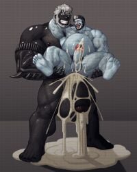 abs after_anal balls biceps big_belly cum_on_floor cum_on_ground excessive_cum gay gay_sex hyper hyper_balls hyper_genitalia hyper_penis hyper_testicles inflation legs_apart legs_held_open male male_focus male_only muscles muscular muscular_arms muscular_ass muscular_back muscular_legs muscular_male muscular_thighs nipples nunudodo pecs penis testicles veins veiny_penis