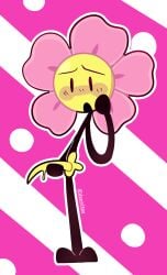 battle_for_dream_island bfb bfdi dickgirl flower flower_(bfdi) futanari object_shows