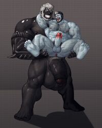 abs anus balls biceps cum_on_balls cum_on_floor cum_on_ground cum_on_penis cum_puddle excessive_cum gay gay_sex hyper hyper_balls hyper_genitalia hyper_penis hyper_testicles legs_apart legs_held_open male male_focus male_only muscles muscular muscular_arms muscular_ass muscular_back muscular_legs muscular_male muscular_thighs nipples nunudodo pecs penis testicles veins veiny_penis