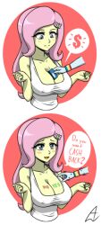 acesrulez13 between_breasts card equestria_girls erect_nipples fluttershy_(eg) fluttershy_(mlp) humanized large_breasts my_little_pony nipple_bulge rainbow_dash_(eg) rainbow_dash_(mlp)