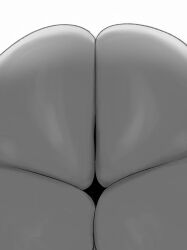 2021 alien ass big_butt hi_res huge_butt huge_thighs humanoid jubee_(sqoon) male monochrome nude puwa rear_view simple_background solo sqoon thick_thighs thigh_gap