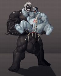 abs anal anal_sex balls biceps cum_on_balls cum_on_floor cum_on_ground cum_on_penis cum_puddle excessive_cum gay gay_sex hyper hyper_balls hyper_genitalia hyper_penis hyper_testicles inflation legs_apart legs_held_open male male_focus male_only muscles muscular muscular_arms muscular_ass muscular_back muscular_legs muscular_male muscular_thighs nipples nunudodo pecs penis stomach_bulge testicles veins veiny_penis